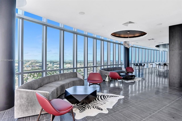 851 NE 1st Ave Unit 2204, Miami, FL 33132 - common area with expansive windows