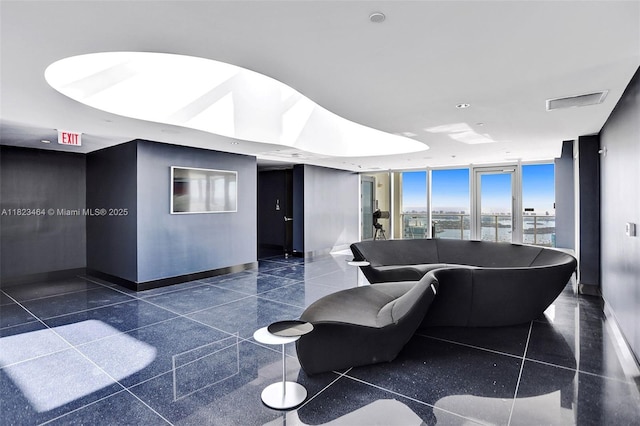 851 NE 1st Ave Unit 2204, Miami, FL 33132 - common area featuring floor to ceiling windows