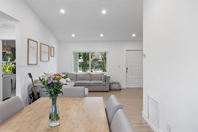 12811 SW 9th Pl, Davie, FL 33325 - dining space featuring plenty of natural light, recessed lighting, and wood finished floors