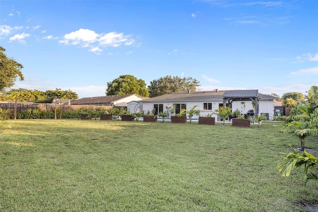12811 SW 9th Pl, Davie, FL 33325 - view of yard with a gazebo