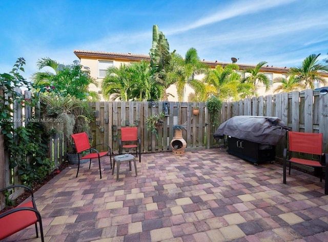 9125 SW 227th St, Cutler Bay, FL 33190 - fenced backyard featuring a patio and a grill