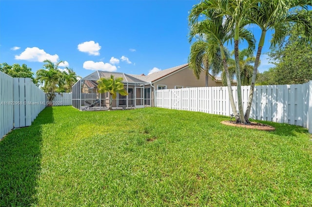 490 Talavera Rd, Weston, FL 33326 - fenced backyard featuring glass enclosure