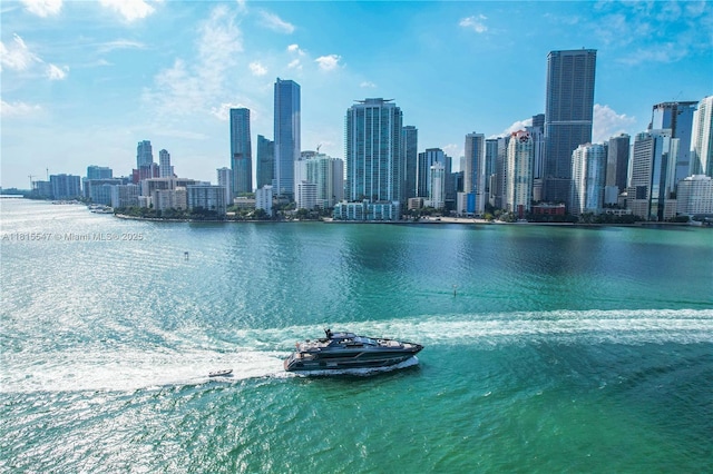 1331 Brickell Bay Dr Unit 2305, Miami, FL 33131 - water view featuring city skyline