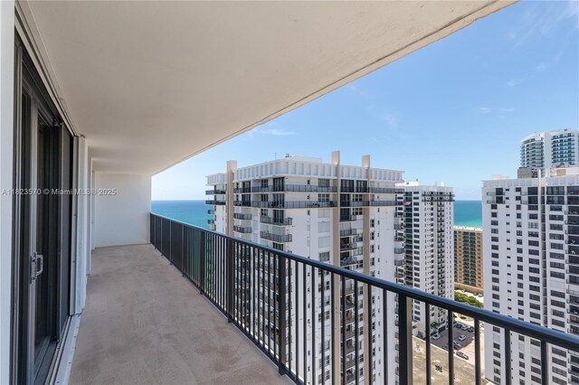 2101 S Ocean Dr Unit 2707, Hollywood, FL 33019 - balcony with a water view and a city view