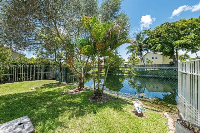 3869 NW 92nd Ave, Sunrise, FL 33351 - fenced backyard with a water view