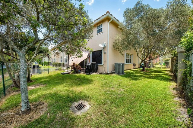 3869 NW 92nd Ave, Sunrise, FL 33351 - back of property featuring stucco siding and a fenced backyard