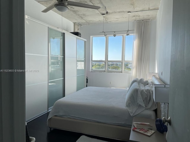 2001 Biscayne Blvd Unit 3608, Miami, FL 33137 - bedroom with ceiling fan