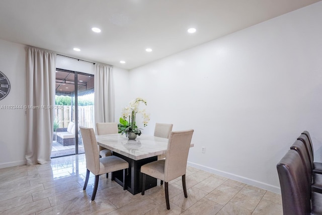 11456 SW 254th St, Homestead, FL 33032 - dining space with baseboards and recessed lighting