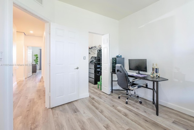 11456 SW 254th St, Homestead, FL 33032 - home office with light wood finished floors