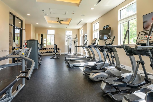 11456 SW 254th St, Homestead, FL 33032 - exercise room featuring recessed lighting