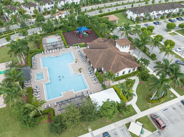 11456 SW 254th St, Homestead, FL 33032 - bird's eye view of a pool