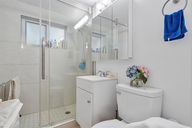 7635 SW 57th Ave Unit 2, South Miami, FL 33143 - bathroom with vanity and a stall shower