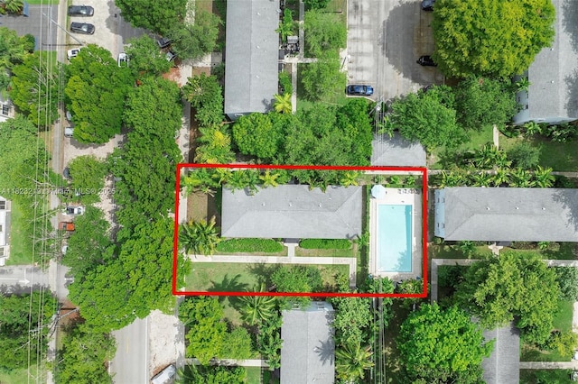 7635 SW 57th Ave Unit 2, South Miami, FL 33143 - view of property location with property parcel outlined