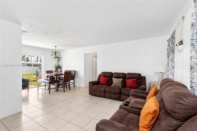 8851 NW 12th St, Pembroke Pines, FL 33024 - living area featuring light tile patterned floors