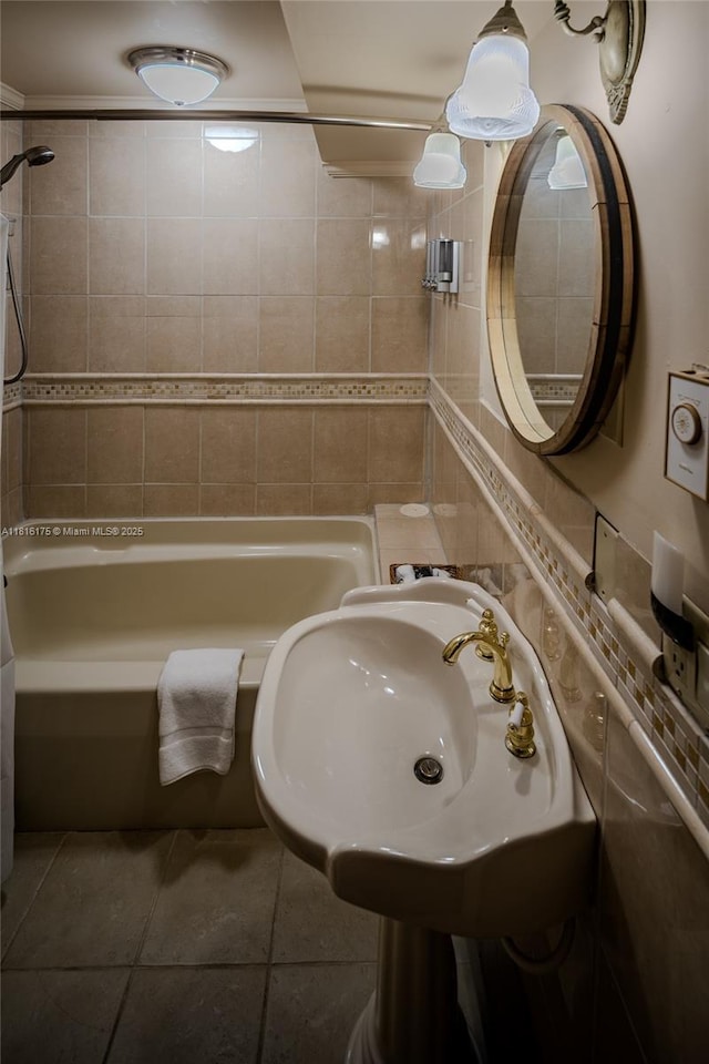 200 Summit Lodge Rd, Nc, NC 28604 - full bathroom featuring  shower combination and tile patterned floors