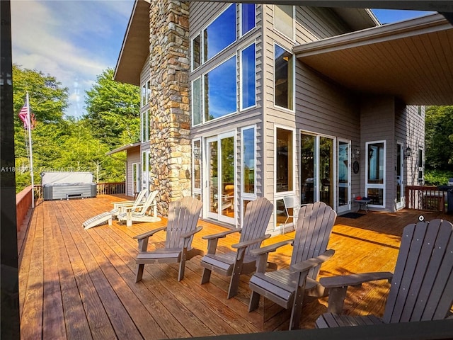200 Summit Lodge Rd, Nc, NC 28604 - deck with french doors
