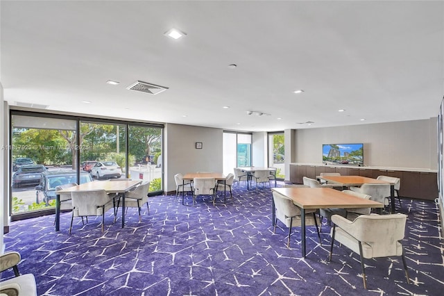 20225 NE 34th Ct Unit 1014, Aventura, FL 33180 - interior space featuring expansive windows and recessed lighting
