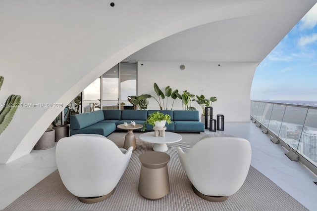 16901 Collins Ave Unit 5103, Sunny Isles Beach, FL 33160 - patio / terrace with an outdoor hangout area and a water view