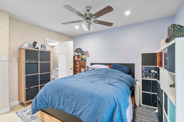 3032 Coral Ridge Dr Unit 217C, Coral Springs, FL 33065 - bedroom featuring a ceiling fan and recessed lighting