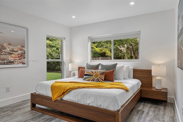 10361 SW 119th St, Miami, FL 33176 - bedroom featuring wood finished floors and recessed lighting