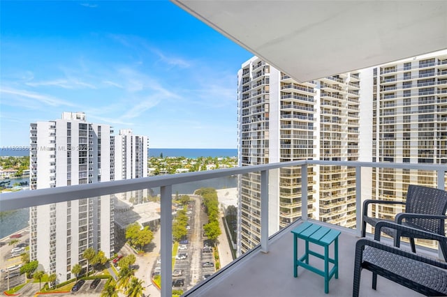3731 N Country Club Dr Unit 2023, Aventura, FL 33180 - balcony featuring a water view