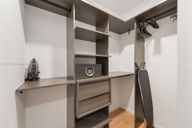 398 NE 5th St Unit 2407, Miami, FL 33132 - walk in closet with light wood-type flooring