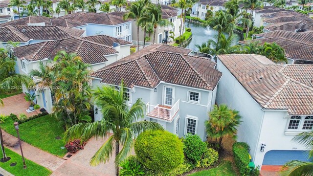 21025 NE 31st Ave, Aventura, FL 33180 - aerial perspective of suburban area with a nearby body of water