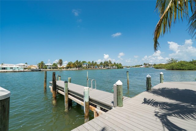 95 Coco Plum Dr Unit 1A, Marathon, FL 33050 - dock with a water view