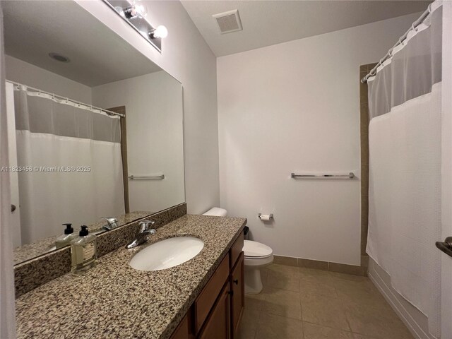 14745 SW 9th St Unit 3109, Pembroke Pines, FL 33027 - full bathroom featuring vanity, a shower with shower curtain, and tile patterned flooring