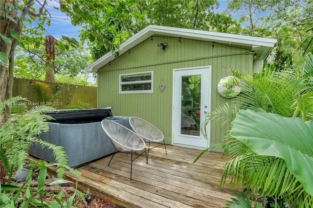 842 NW 9th Ct, Miami, FL 33136 - view of wooden terrace