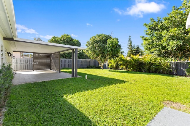 5401 Fillmore St, Hollywood, FL 33021 - fenced backyard featuring a patio
