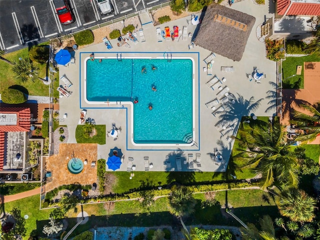 777 S Federal Hwy Unit 201G, Pompano Beach, FL 33062 - aerial view of a pool area
