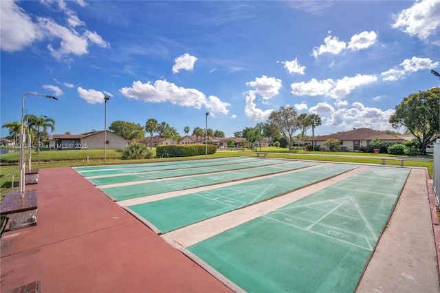2035 SW 15th Ct, Deerfield Beach, FL 33442 - view of property's community with shuffleboard, a residential view, and a lawn
