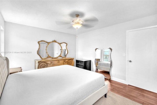 2035 SW 15th Ct, Deerfield Beach, FL 33442 - bedroom featuring wood finished floors and ceiling fan