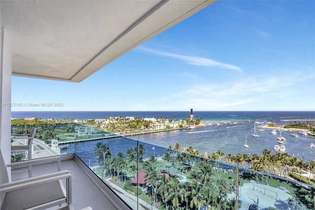 2639 N Riverside Dr Unit 1203, Pompano Beach, FL 33062 - balcony featuring a water view