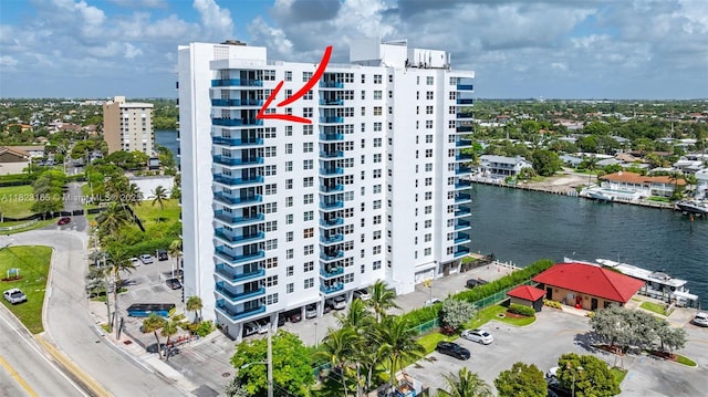 2639 N Riverside Dr Unit 1203, Pompano Beach, FL 33062 - view of apartment building / complex with a water view