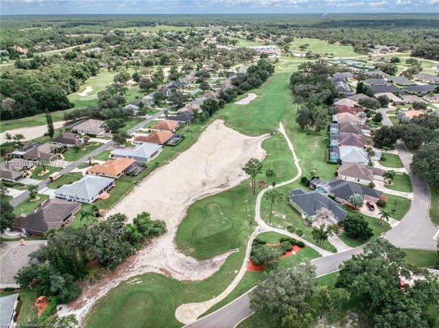 3859 Enchanted Oaks Ln, Sebring, FL 33875 - aerial view of property's location with nearby suburban area and a local golf course