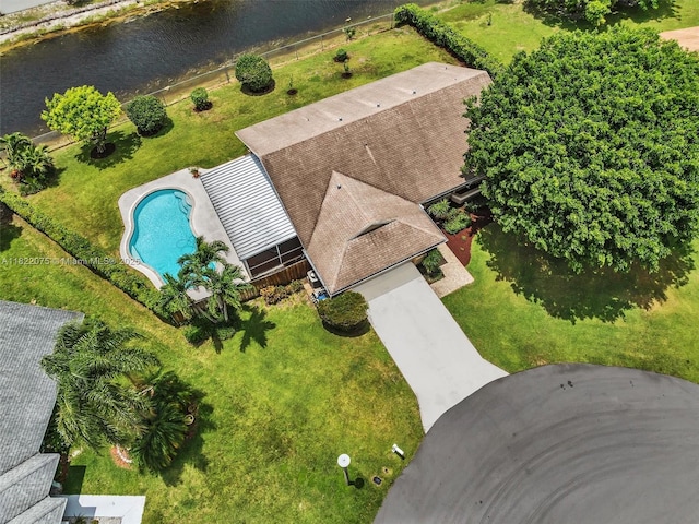 3920 NW 20th St, Coconut Creek, FL 33066 - bird's eye view of a pool and a large body of water