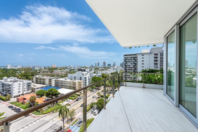 1300 Monad Ter Unit 9D, Miami Beach, FL 33139 - balcony featuring a view of city