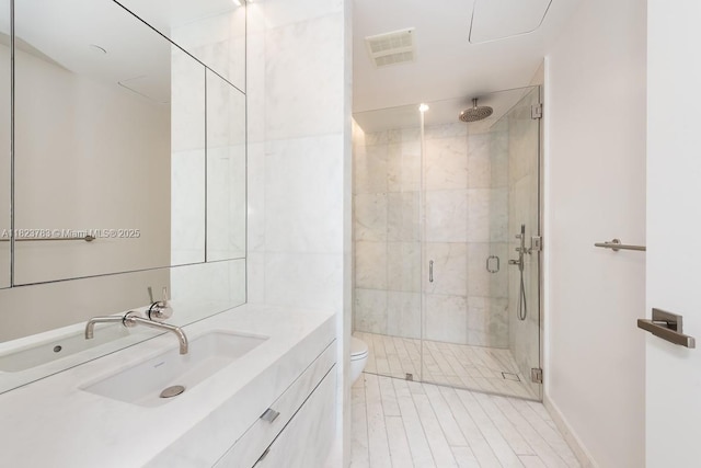 1300 Monad Ter Unit 9D, Miami Beach, FL 33139 - bathroom featuring vanity and a stall shower