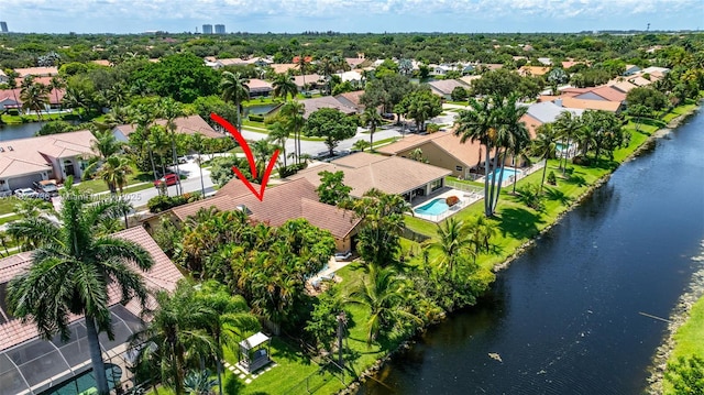 1180 NW 100th Way, Plantation, FL 33322 - aerial view of residential area with a nearby body of water