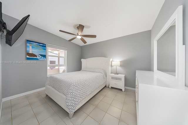 359 E 19th St, Hialeah, FL 33010 - bedroom with a ceiling fan and light tile patterned flooring