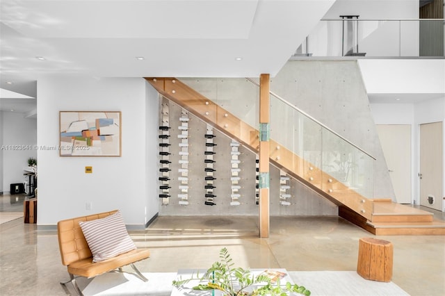 10620 SW 74th Ave, Pinecrest, FL 33156 - staircase featuring recessed lighting and a high ceiling