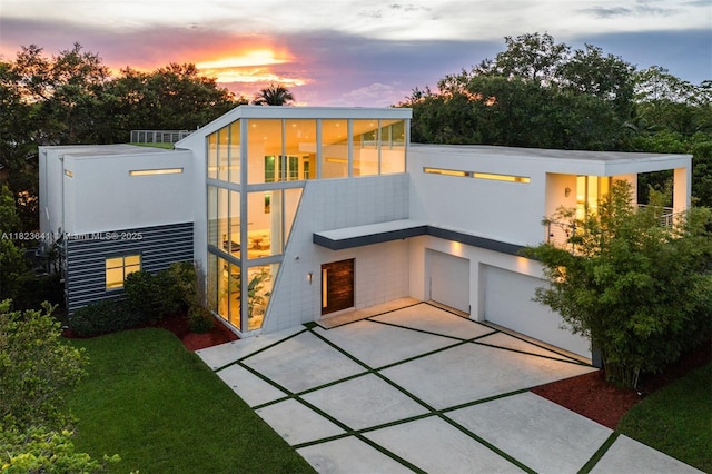 10620 SW 74th Ave, Pinecrest, FL 33156 - contemporary house featuring a garage and driveway