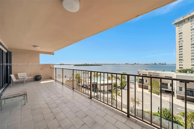 1800 NE 114th St Unit 604, Miami, FL 33181 - balcony with a water view