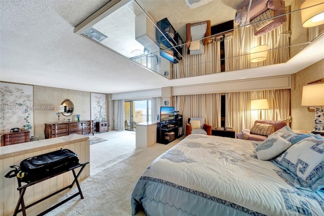 1800 NE 114th St Unit 604, Miami, FL 33181 - carpeted bedroom featuring a textured ceiling