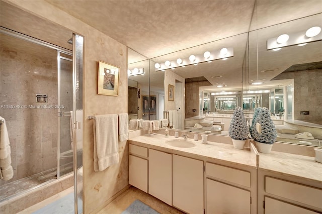 1800 NE 114th St Unit 604, Miami, FL 33181 - full bathroom featuring a stall shower and vanity