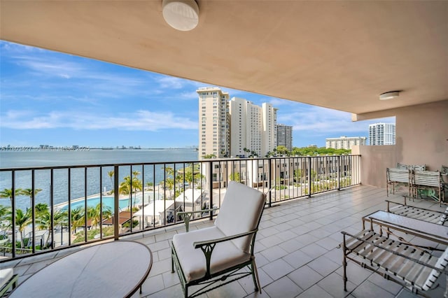 1800 NE 114th St Unit 604, Miami, FL 33181 - balcony featuring a water view