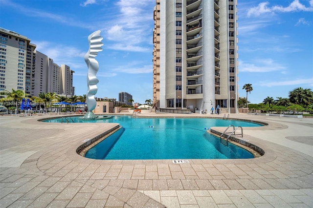 1800 NE 114th St Unit 604, Miami, FL 33181 - community pool featuring a patio area