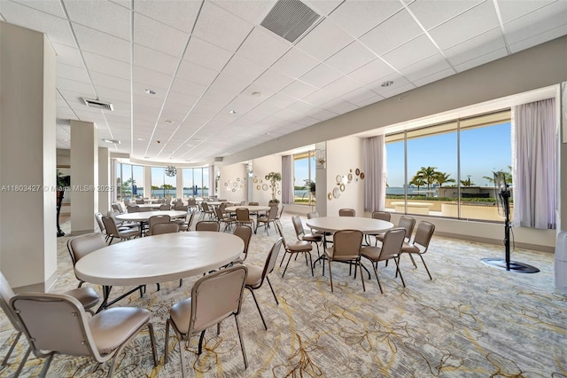 1800 NE 114th St Unit 604, Miami, FL 33181 - dining space featuring a drop ceiling